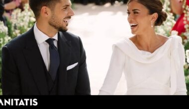 vestido de novia de Lorenzo Caprile, invitados vip y en el castillo de Batres