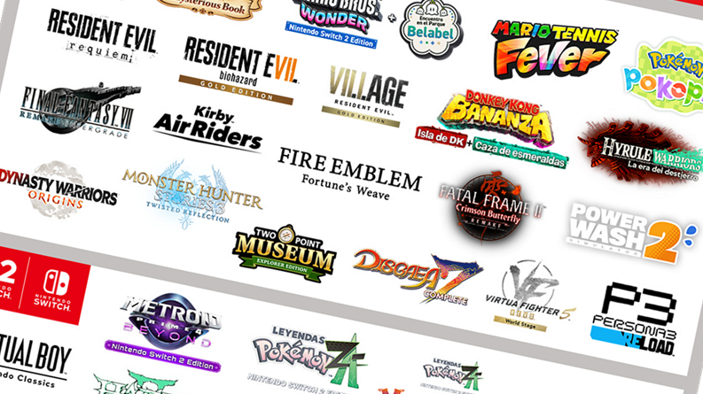 Nintendo recopila todos los anuncios del último Nintendo Direct en esta imagen