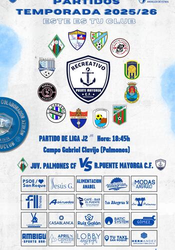 El Puente Mayorga juega su segundo partido de liga contra Juventud Palmones CF