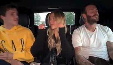 David y Cruz Beckham lo dan todo cantando Oasis y Harper reacciona como lo haría cualquier adolescente