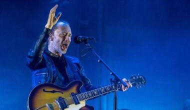 Thom Yorke, de Radiohead, anoche.