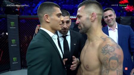 Yaman y Hecher Sosa, sobre el octágono de WOW FC