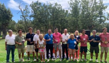 Los mejores clasificados en el torneo celebrado en el campo de Pedrajas.