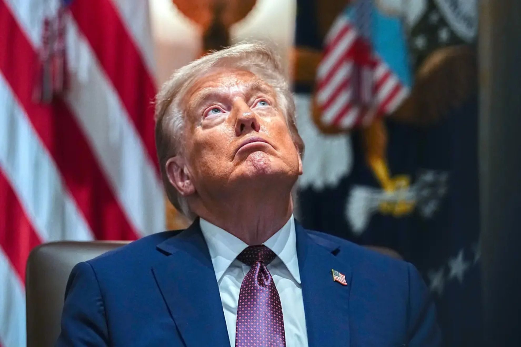 Donald Trump, durante un discurso en la Casa Blanca