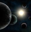 Ilustración que imagina un sistema con planetas habitables.