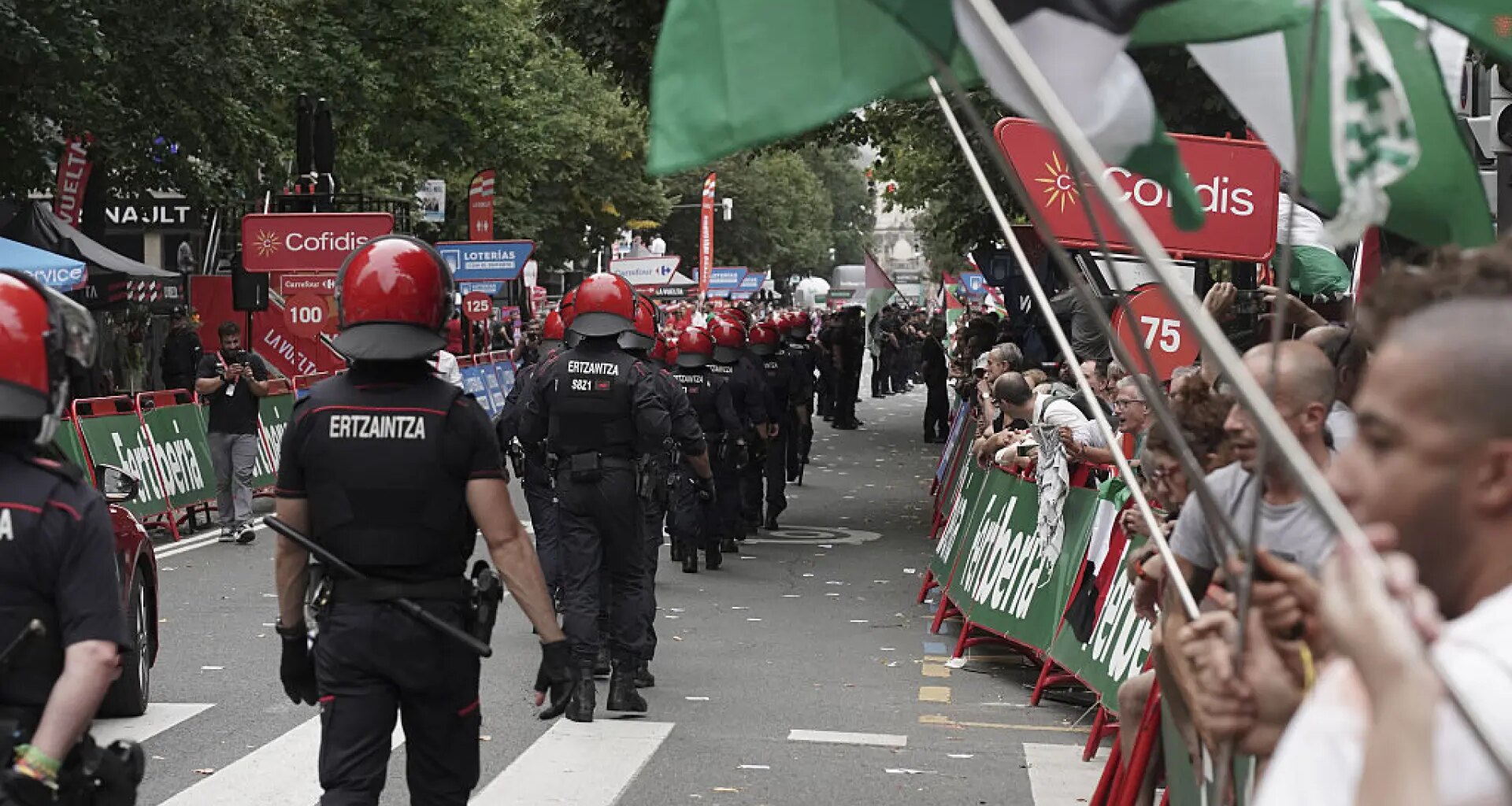 amplio dispositivo policial para evitar incidentes con las protestas propalestinas