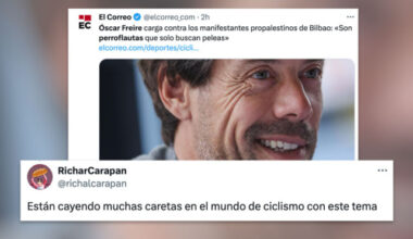 Óscar Freire llama "perroflautas" a los manifestantes propalestinos en La Vuelta y desata la indignación: "Están cayendo muchas caretas con esto"