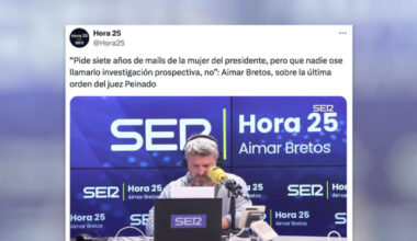 Aimar Bretos resume en tres minutos el último despropósito del juez Peinado con la mujer de Sánchez