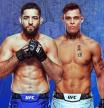 Nassourdine Imavov y Caio Borralho, en el cartel promocional del UFC París