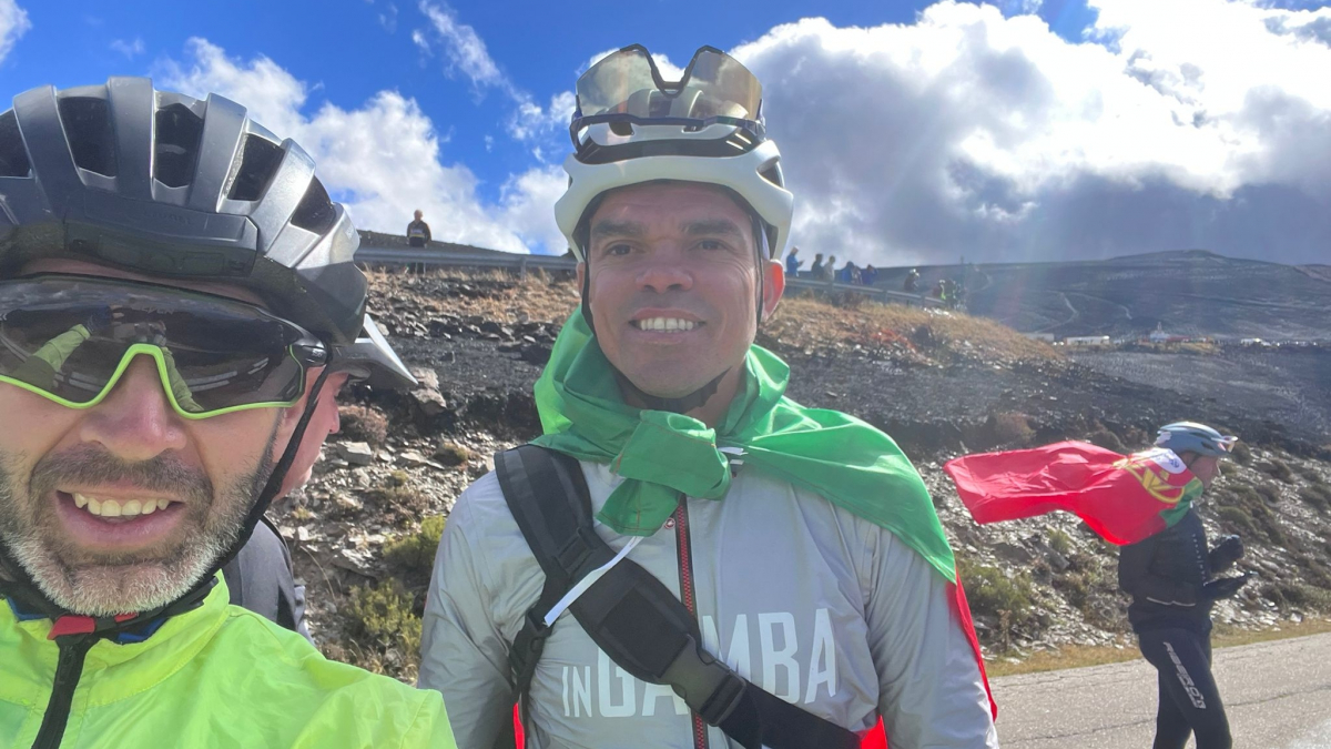 El ex madridista Pepe, espectador de lujo en LaVuelta