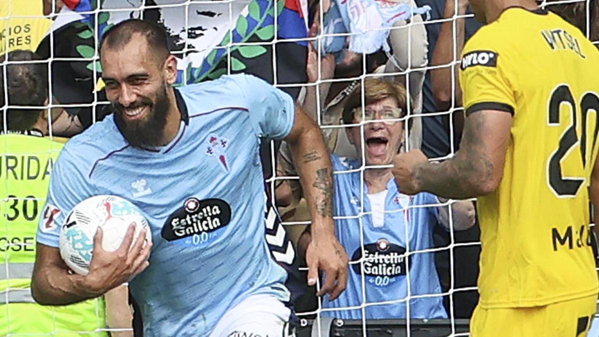 Borja Iglesias, a la altura de Kane y Haaland