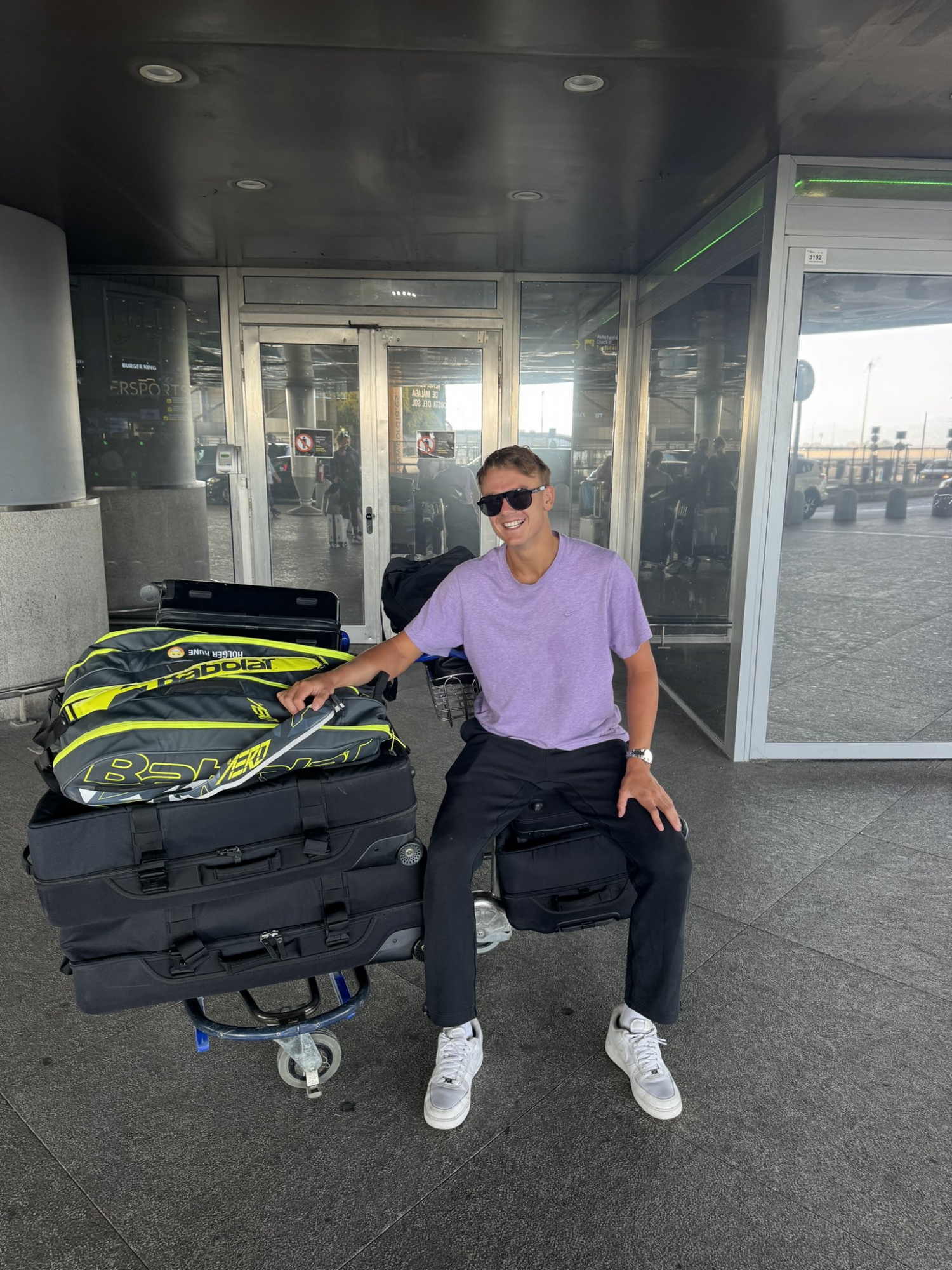 Rune, a su llegada a San Francisco.