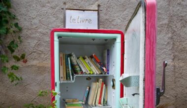 La historia de la nevera convertida en biblioteca