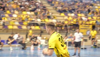 Imagen del partido del debut del Balonmano Soria ante Eivissa.