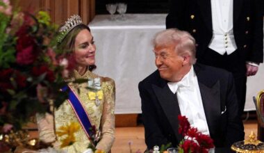 Kate Middleton deslumbra a Donald Trump en Windsor