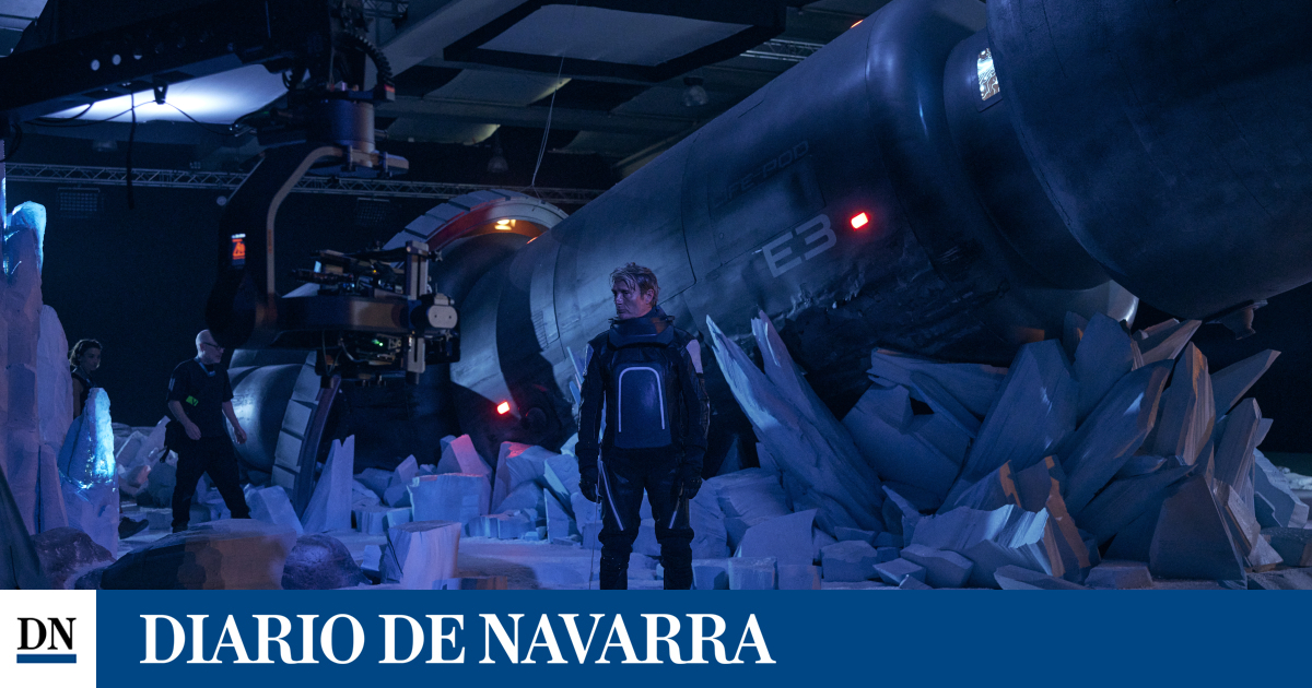 Mads Mikkelsen, náufrago espacial en la película que se rueda en Tafalla