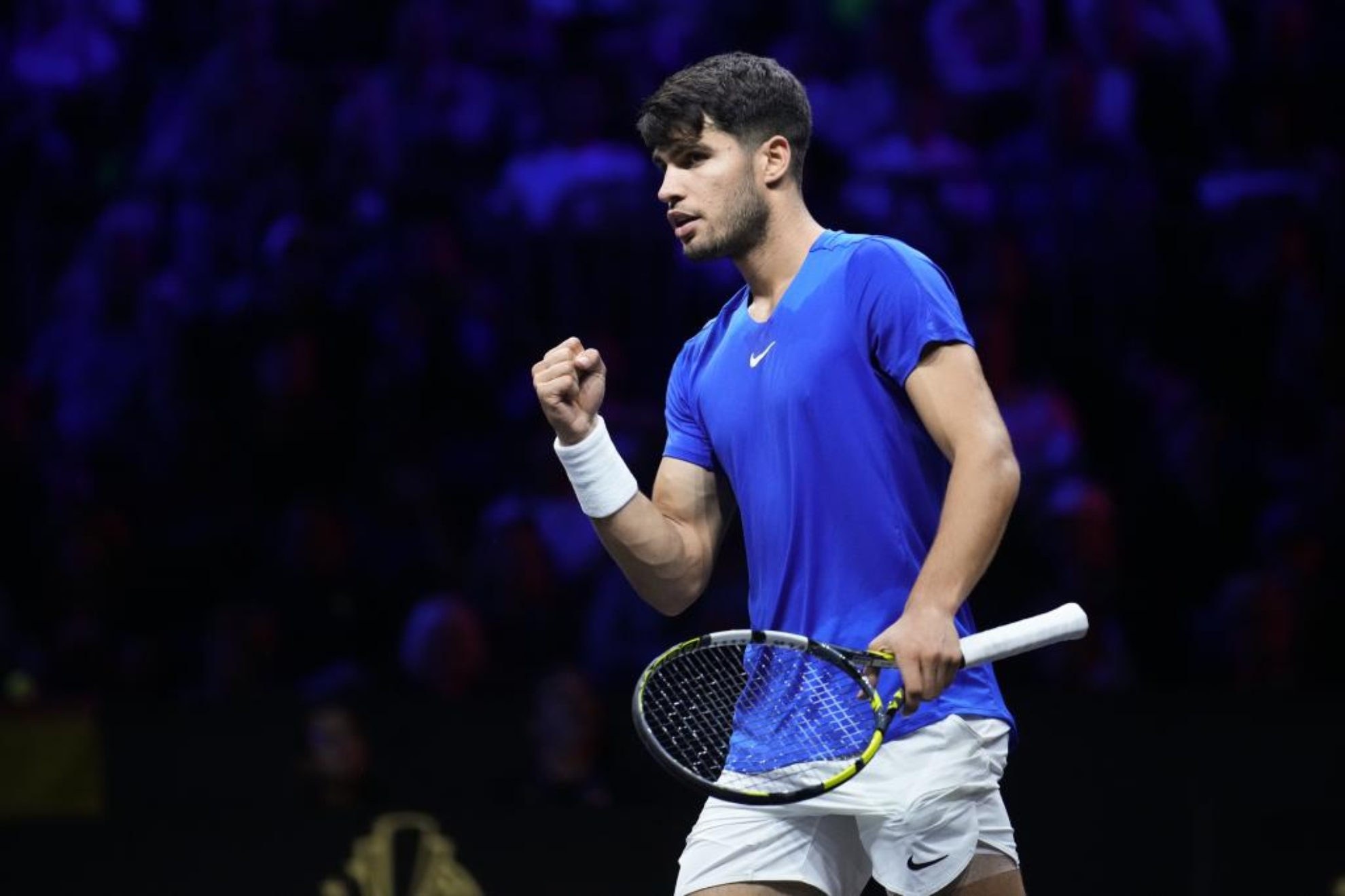 Alcaraz en la Laver Cup de 2024