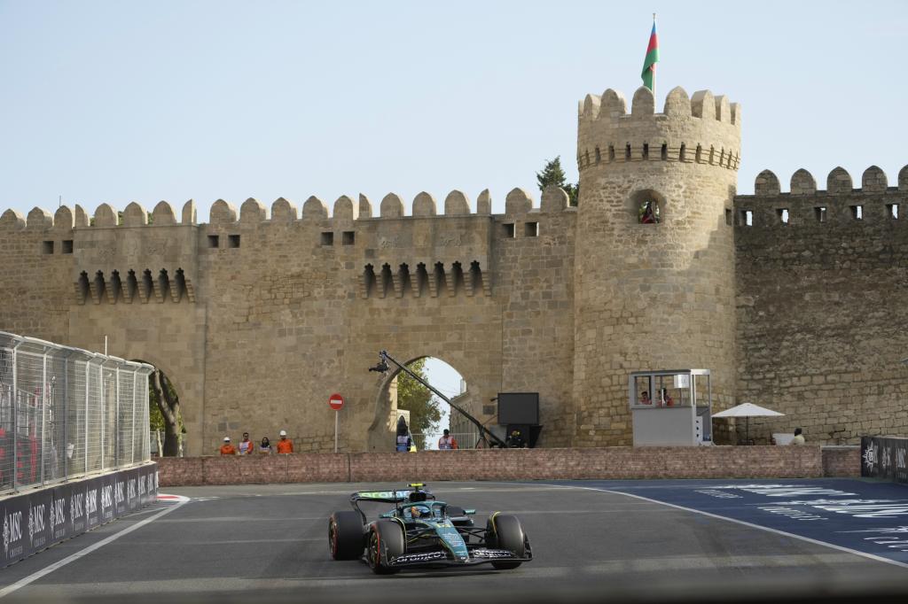 Alonso, en acción.