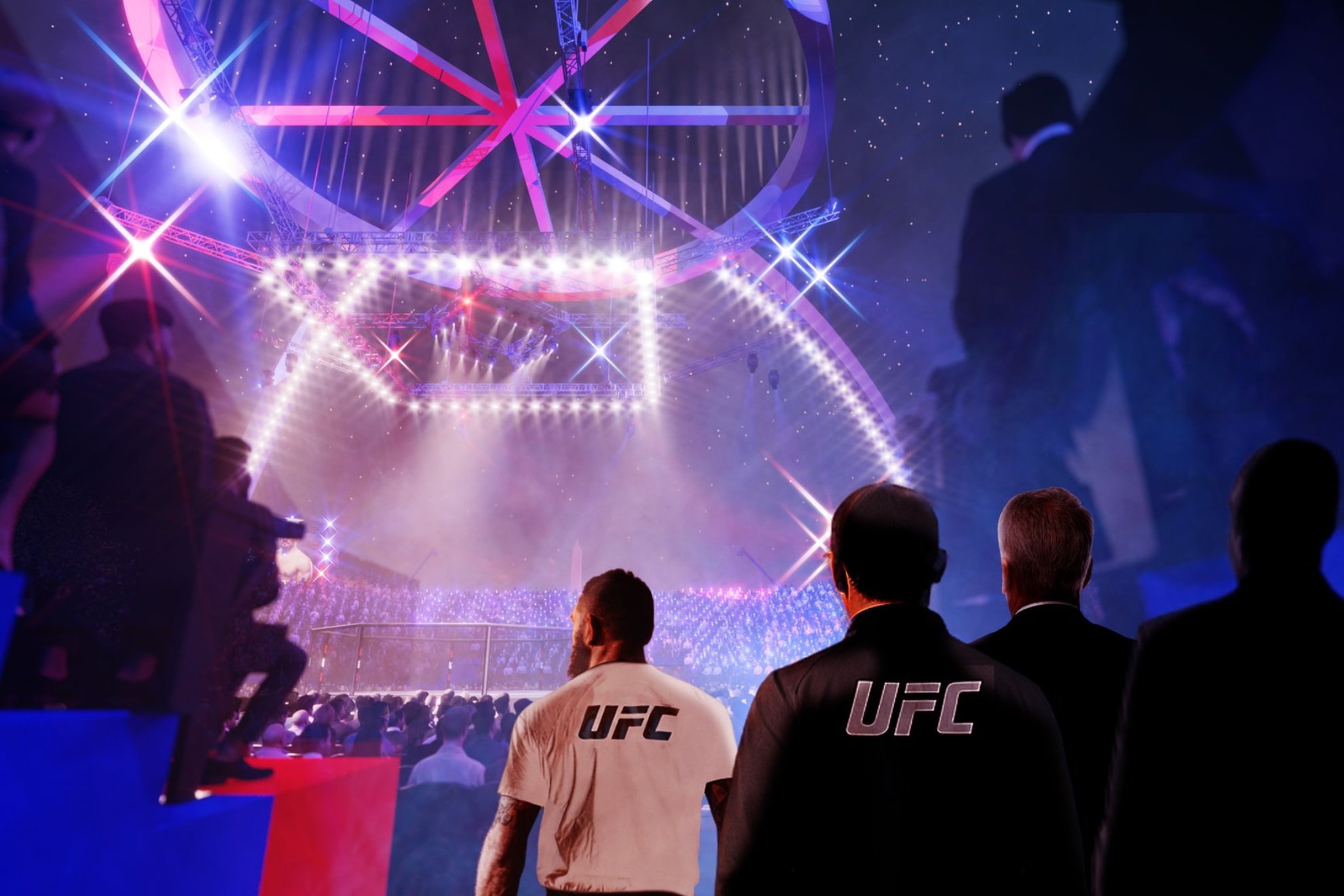 Primeras imágenes del evento de la UFC en la Casa Blanca.