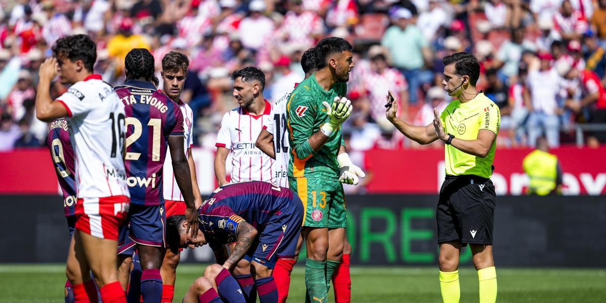 El Girona cae goleado de manera espantosa frente al Levante