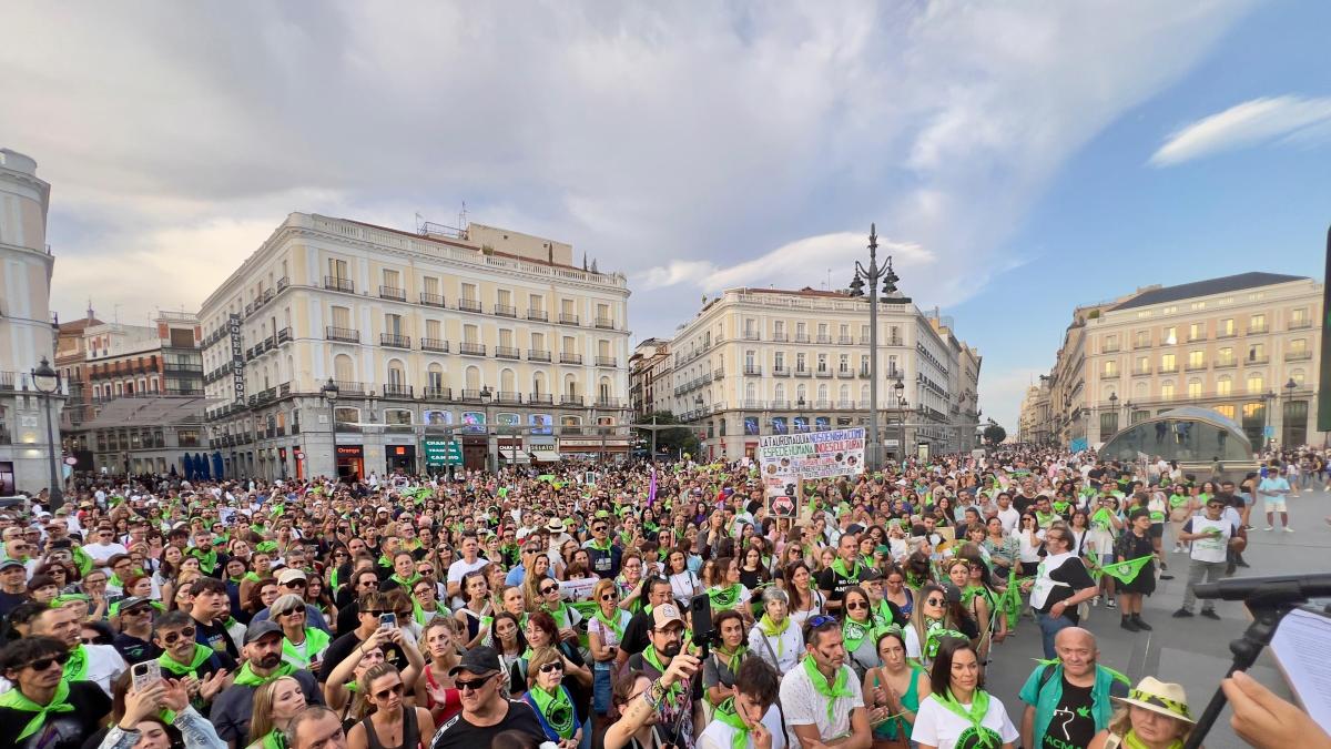10.000 personas participan en la marcha antitaurina convocada por PACMA en Madrid