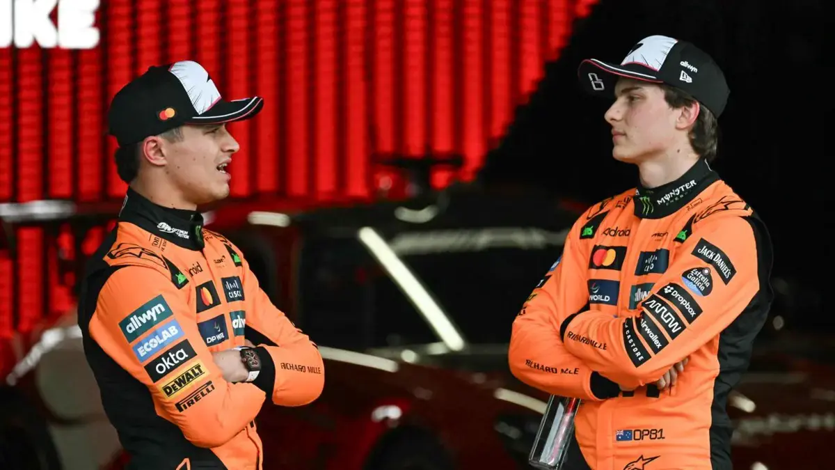 Oscar Piastri y Lando Norris, la pugna feroz de los ‘compañeros’ por la corona de la Fórmula 1