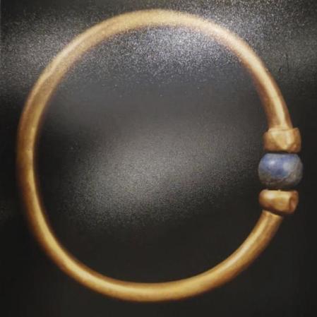 This undated photo provided by Egypt's Ministry of Tourism and Antiquities shows a 3,000-year-old bracelet that belonged to an ancient pharaoh, which was stolen from Cairo's famed Egyptian Museum and then melted down for gold. (Egypt's Ministry of Tourism and Antiquities via AP)