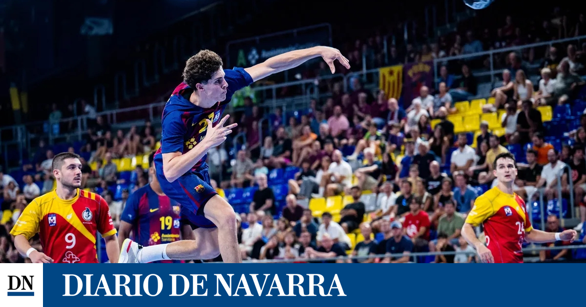 El joven navarro Adrián Sola destaca en la victoria del Barça al anotar 8 tantos