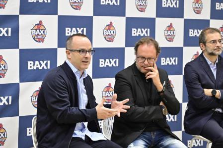 Diego Ocampo en la rueda de prensa del BAXI Manresa
