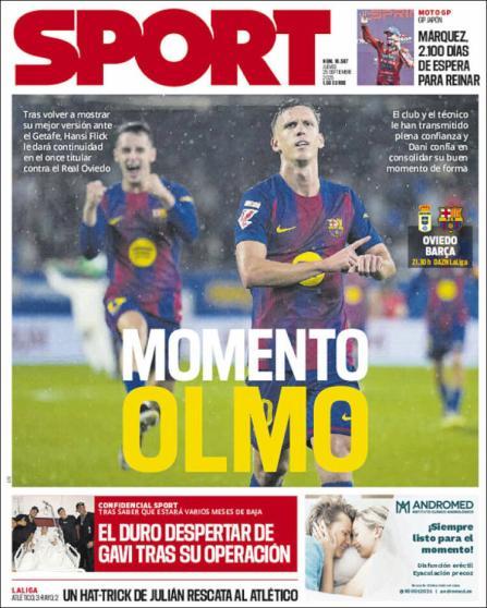 Portada 'Sport'