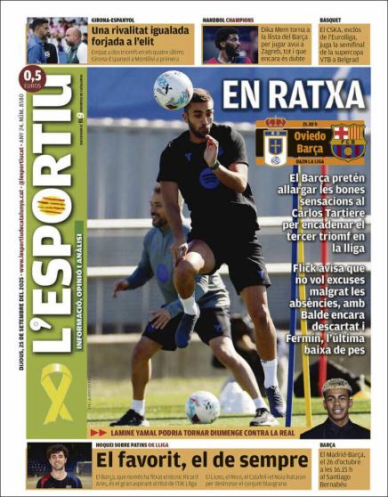 Portada 'L'Esportiu'