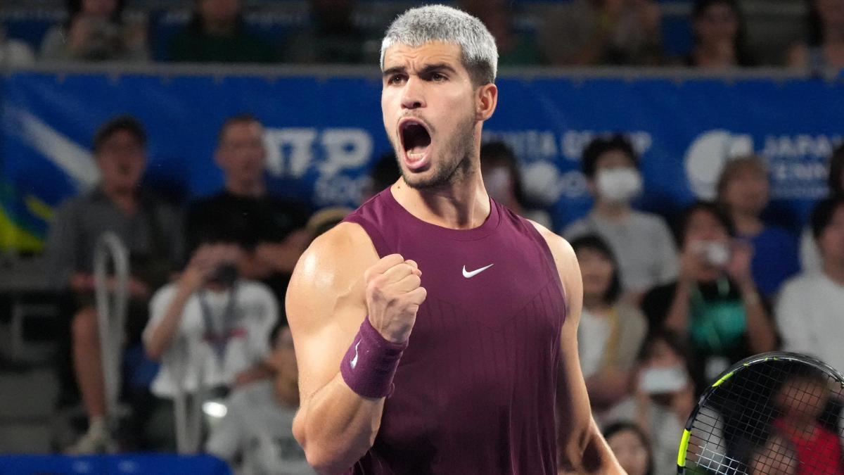Paliza para la historia de Alcaraz en Tokio