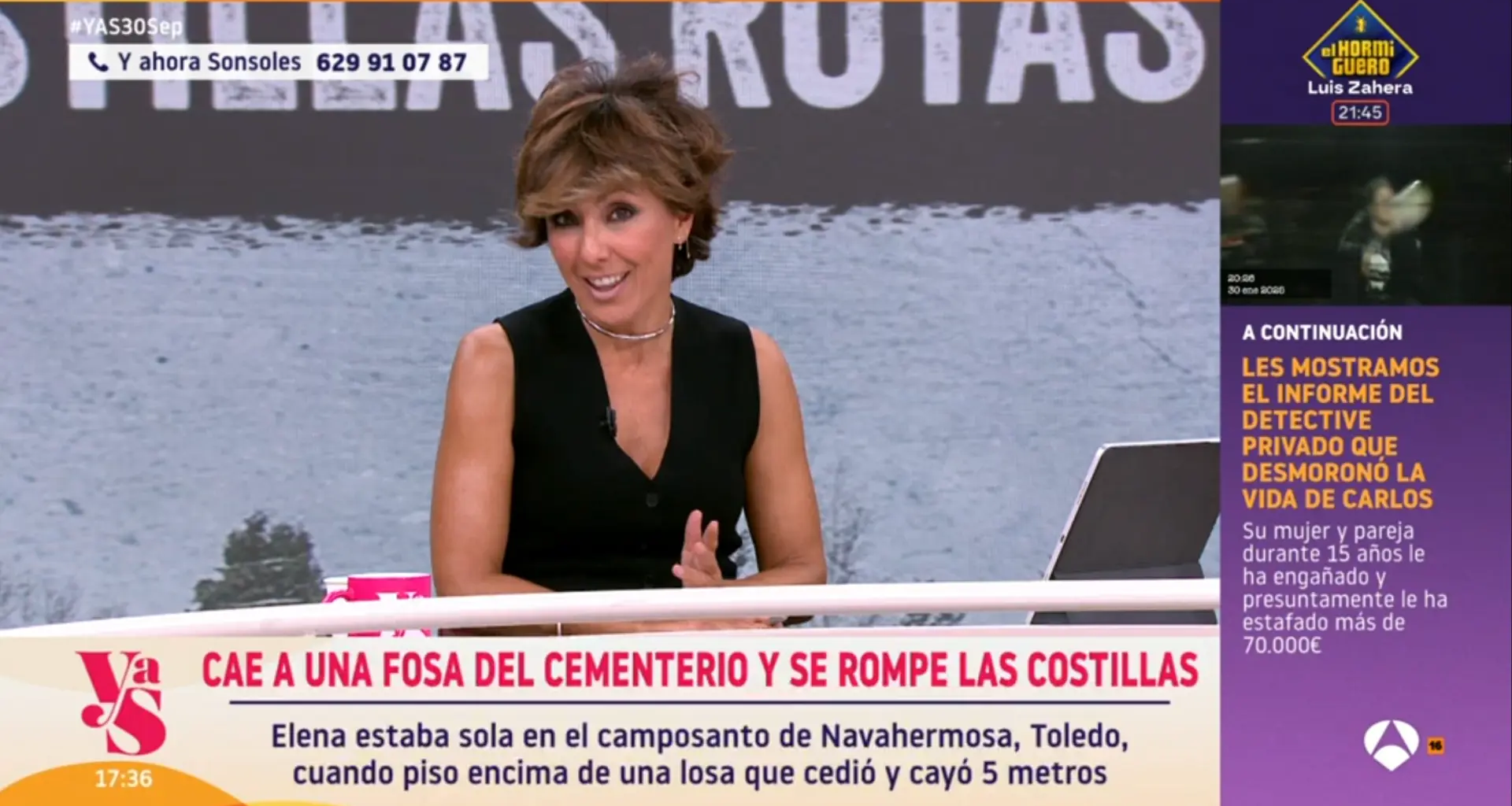 Sonsoles Ónega llama la atención a María del Monte por sus gestos en plató: "Me pones muy nerviosa"