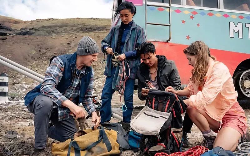El elenco de "Ice Road: Venganza".