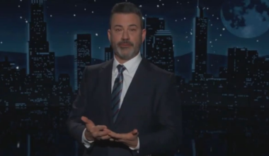 El presentador Jimmy Kimmel en el programa Jimmy Kimmel Live!