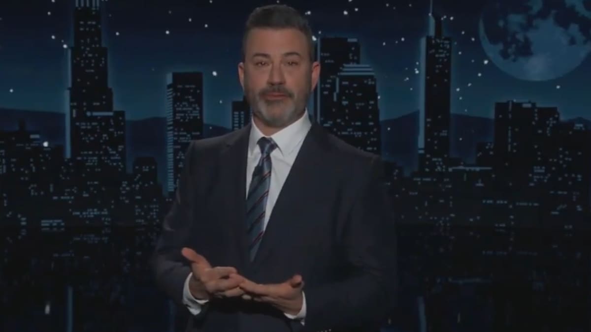 El presentador Jimmy Kimmel en el programa Jimmy Kimmel Live!