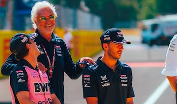 Flavio Briatore junto a Gasly