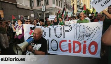 Miles de personas recorren la calle Bravo Murillo convocadas por asociaciones vecinales al grito de "stop genicidio"