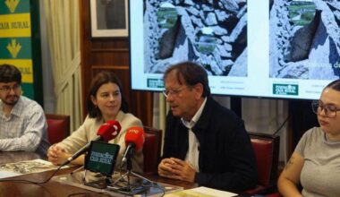 Presentación del documental en la sede de Caja Rural de Zamora.