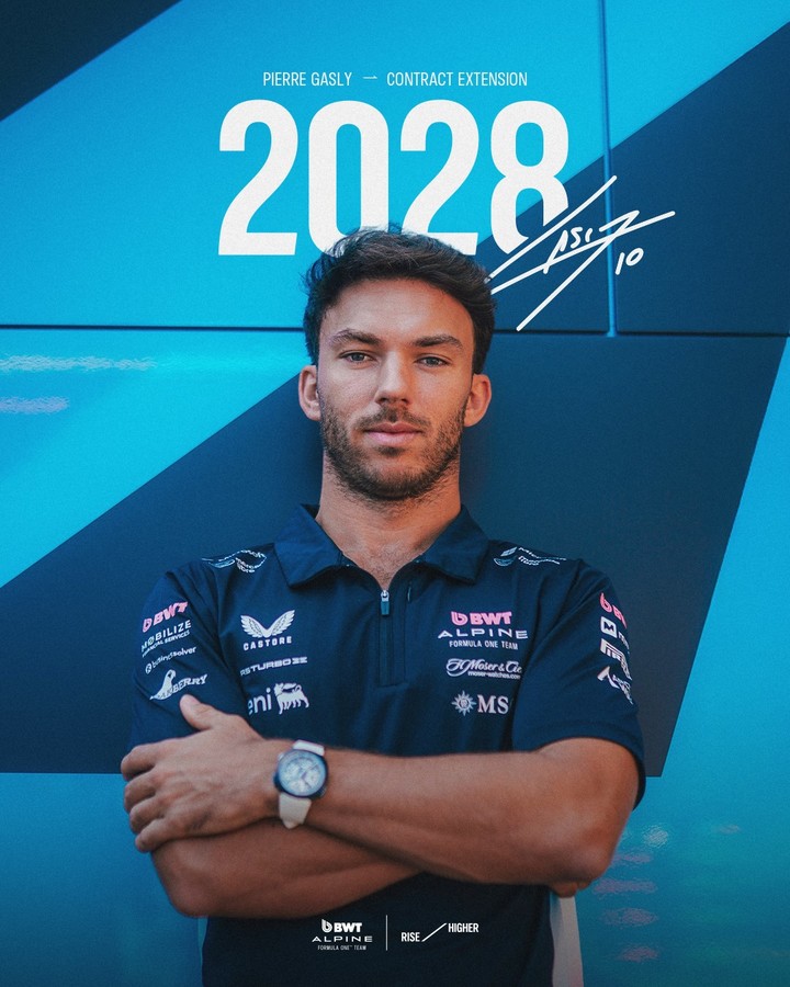 La extensión del contrato de Gasly fue el primer indicio. (FOTO: Instagram)