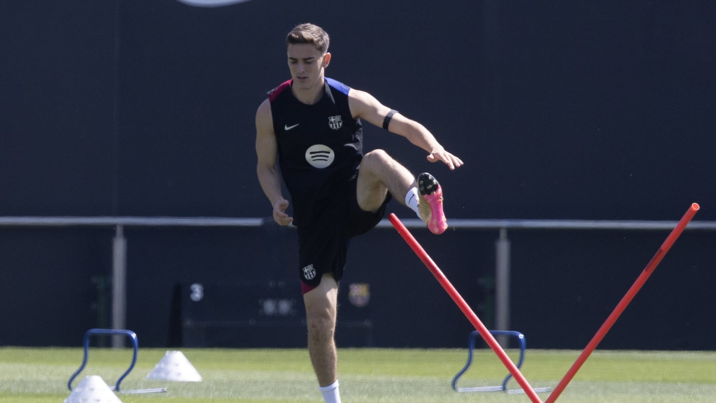 Alegrón con Gavi en el Barça