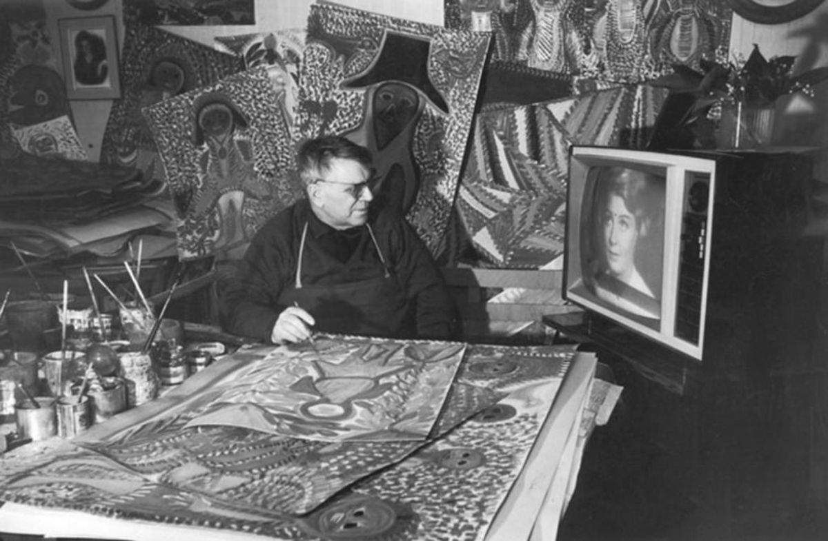 Boix Vives en su atelier.