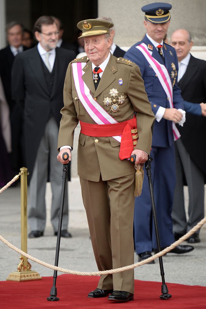 Pascua Militar del año 2014, meses antes de su abdicación
