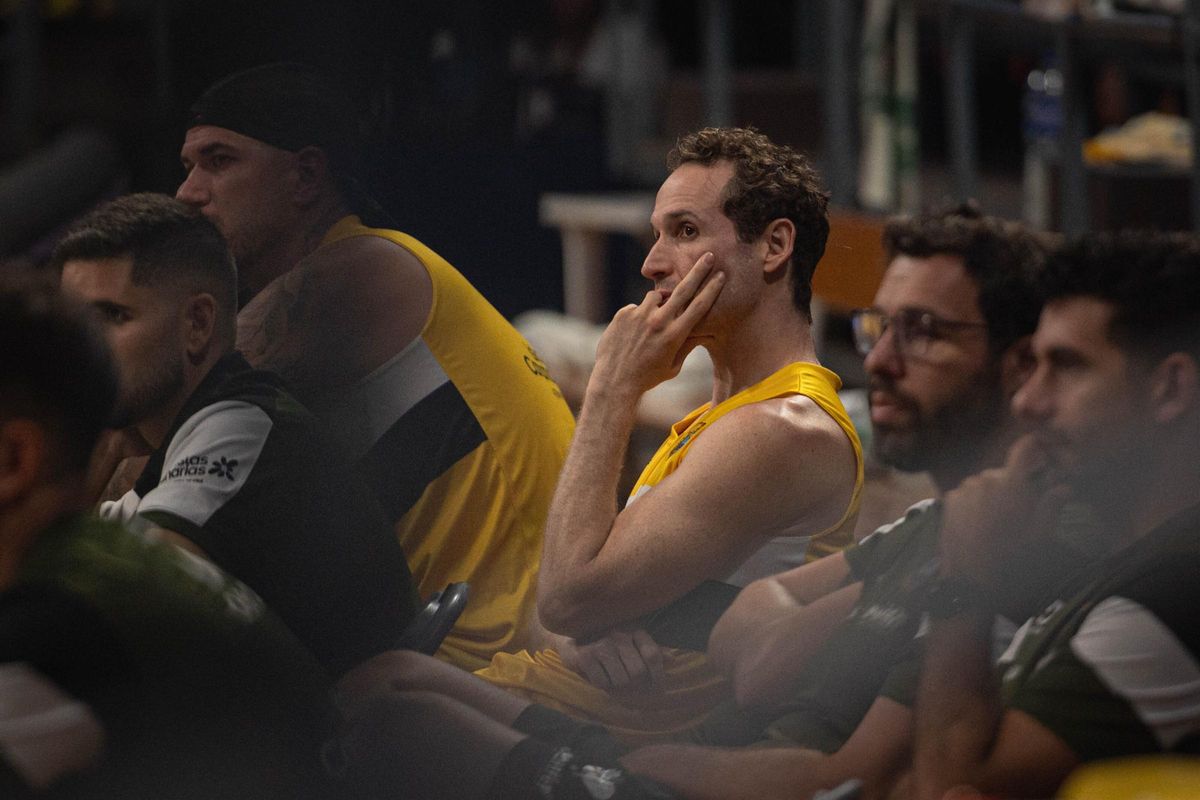 Marcelinho Huertas, en el entreno a puertas abiertas del pasado sábado.