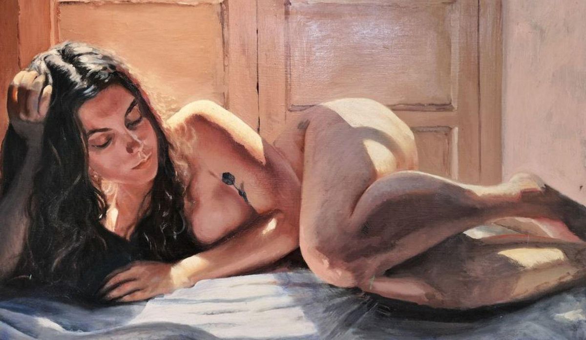 «El rayo turquesa».  | CUADROS DE NOEMÍ ESTRADA