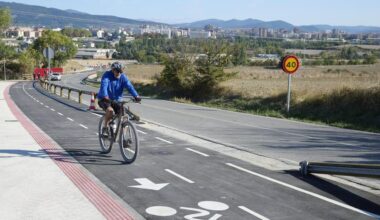 Navarra añade 1,9 km a su red ciclista con el nuevo itinerario entre Pamplona y Cizur Menor