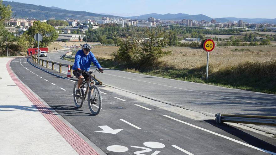 Navarra añade 1,9 km a su red ciclista con el nuevo itinerario entre Pamplona y Cizur Menor