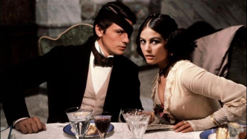 Alain Delon y Cardinale en 'El Gatopardo'.