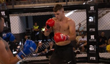 Alberto Cruz Mena, en uno de sus últimos combates.