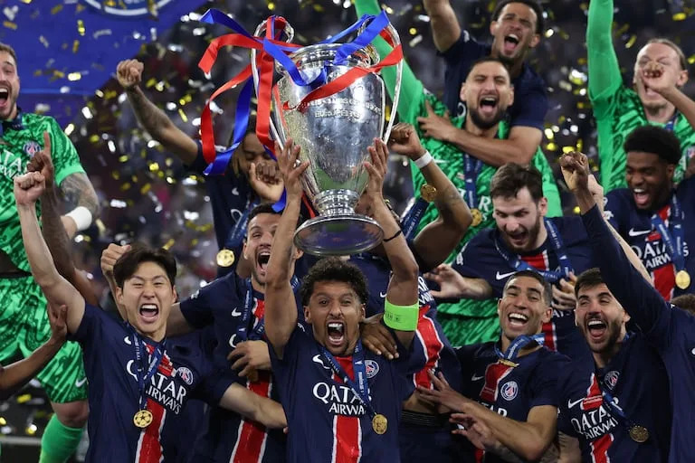 Tras ganar la UEFA CHampions League, PSG es el máximo candidato a ser elegido como el mejor club de la temporada